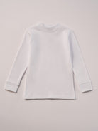 Für aktive Kinder und empfindliche Haut.
Dieses weiße Langarmshirt mit Stehkragen besteht aus hochwertiger, sanft gefärbter und schonend gebleichter organischer Baumwolle aus Italien. Es vereint angenehme Weichheit, Feuchtigkeitsaufnahme und hohen Tragekomfort durch die weiche Flanell-Innenseite. Perfekt für Kita, Schule und jeden Tag.Ein vielseitiges Basic für jede gut durchdachte Grundausstattung.