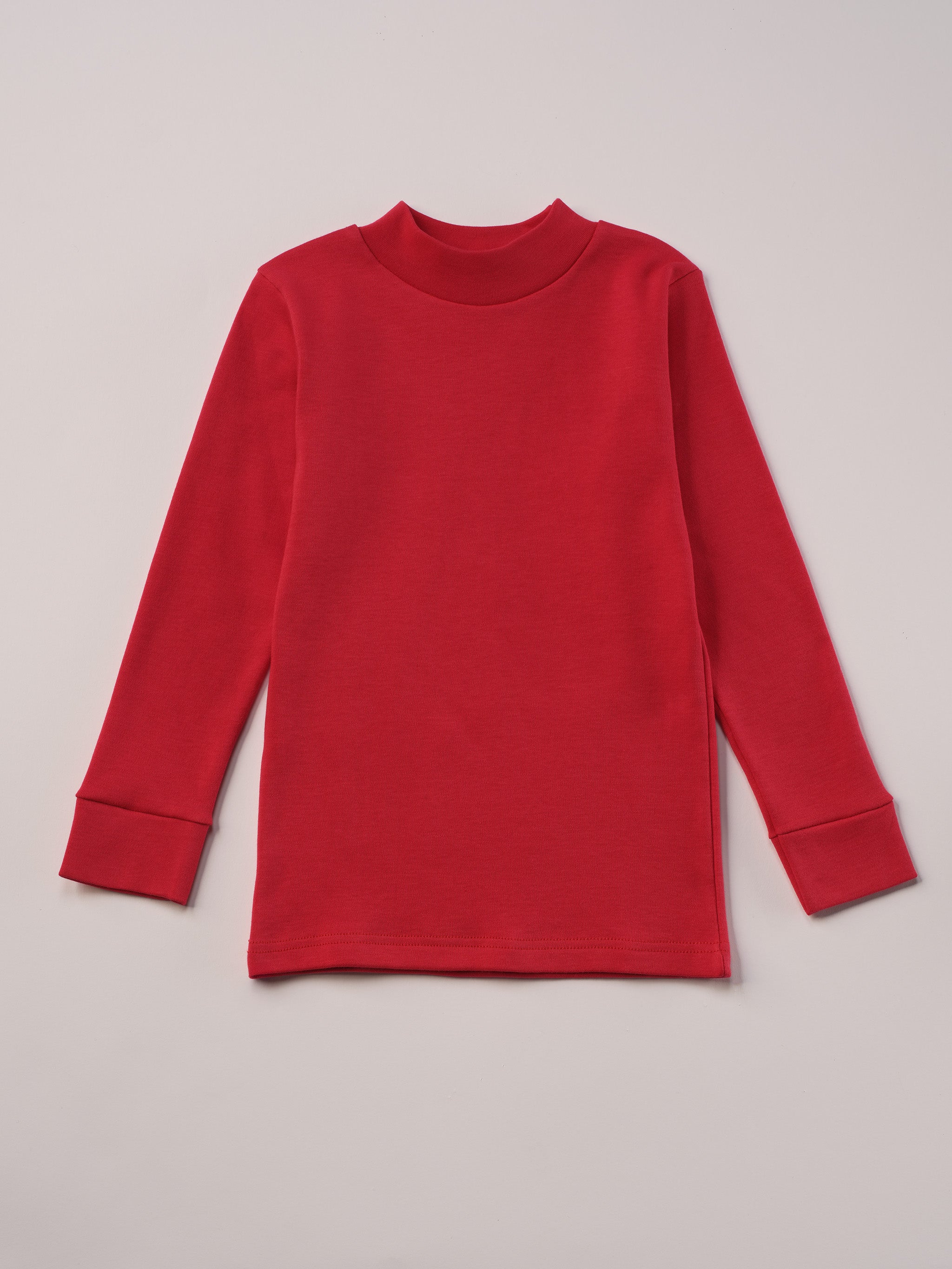 Für aktive Kinder und empfindliche Haut.
Dieses rote Langarmshirt mit Stehkragen besteht aus hochwertiger, sanft gefärbter und schonend gebleichter organischer Baumwolle aus Italien. Es vereint angenehme Weichheit, Feuchtigkeitsaufnahme und hohen Tragekomfort durch die weiche Flanell-Innenseite. Perfekt für Kita, Schule und jeden Tag.Ein vielseitiges Basic für jede gut durchdachte Grundausstattung.